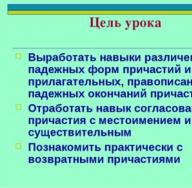 Склонение причастий Склонение причастий презентация